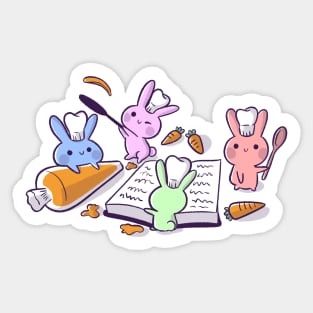 Cooking Bunnies Sticker